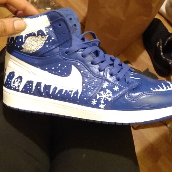 Jordan 1 custom winter theme - Picture 2 of 4